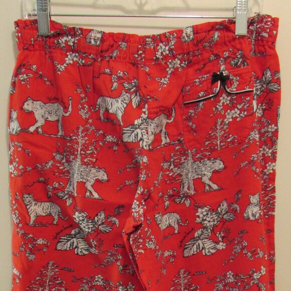Victorias Secret Red Cotton Big Cat Sleep Pants Medium - Picture 6 of 16